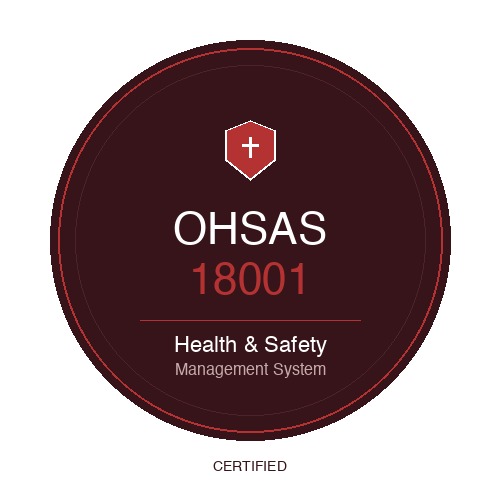 OHSAS 18001 Health and Safety Certified